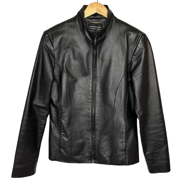 Stunning 100% Genuine Leather Vintage  Black Jacket - Picture 4 of 12